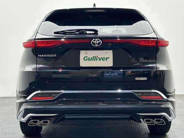 トヨタ ハリアー G 愛媛県 2022(令4)年 1.7万km プレシャスブラックパール ・８型ディスプレイオーディオ（ＢＴ・ＦＭ・ＡＭ・ＡＵＸ・ＵＳＢ）/・バックカメラ　/・ＥＴＣ　/・前後ドラレコ　/・デジタルインナーミラー　/・レーダークルーズコントロール　/・オートマチックハイビーム　/・Ｄ席パワーシート/・衝突軽減ブレーキ/・モデリスタフルエアロ/・パワーバックドア/・レーンキープアシスト