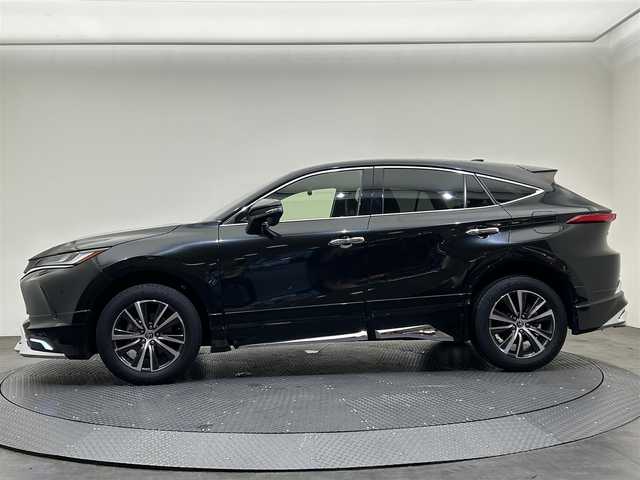 トヨタ ハリアー G 愛媛県 2022(令4)年 1.7万km プレシャスブラックパール ・８型ディスプレイオーディオ（ＢＴ・ＦＭ・ＡＭ・ＡＵＸ・ＵＳＢ）/・バックカメラ　/・ＥＴＣ　/・前後ドラレコ　/・デジタルインナーミラー　/・レーダークルーズコントロール　/・オートマチックハイビーム　/・Ｄ席パワーシート/・衝突軽減ブレーキ/・モデリスタフルエアロ/・パワーバックドア/・レーンキープアシスト