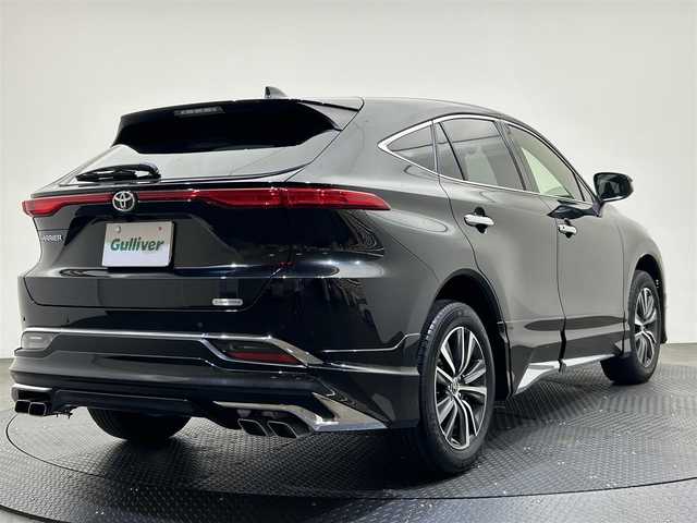トヨタ ハリアー G 愛媛県 2022(令4)年 1.7万km プレシャスブラックパール ・８型ディスプレイオーディオ（ＢＴ・ＦＭ・ＡＭ・ＡＵＸ・ＵＳＢ）/・バックカメラ　/・ＥＴＣ　/・前後ドラレコ　/・デジタルインナーミラー　/・レーダークルーズコントロール　/・オートマチックハイビーム　/・Ｄ席パワーシート/・衝突軽減ブレーキ/・モデリスタフルエアロ/・パワーバックドア/・レーンキープアシスト