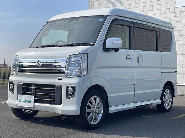 スズキ エブリィ ワゴン PZターボ スペシャル ハイルーフ 香川県 2022(令4)年 5.4万km パールホワイト 純正ナビ／バックカメラ／両側パワースライドドア／フルセグＴＶ／ＥＴＣ／シートヒーター／ドラレコ／コーナーセンサー／衝突軽減ブレーキ／ＨＩＤヘッドライト／オートライト／アイドリングストップ