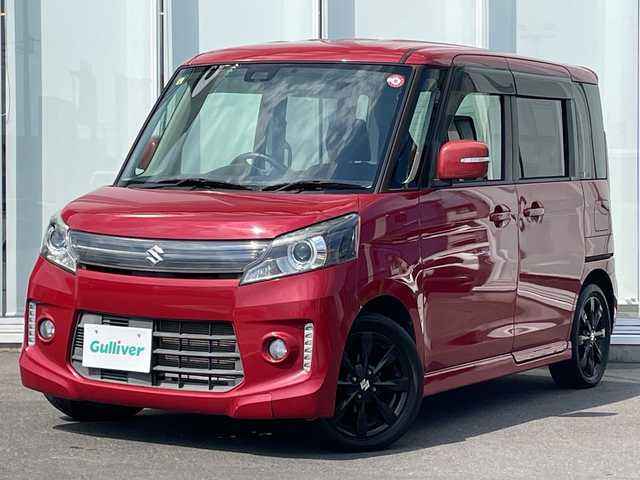 スズキ スペーシア カスタム XS リミテッド 神奈川県 2014(平26)年 4.2万km フェニックスレッドパール 社外ＳＤナビＴＶ　/両側パワースライドドア　/ＥＴＣ　　/前席シートヒーター　/フォグランプ　/オートライト　/オートマチックハイビーム　/純正アルミホイール　/純正フロアマット　/電動格納ミラー　/ドアバイザー　/取扱説明書/記録簿
