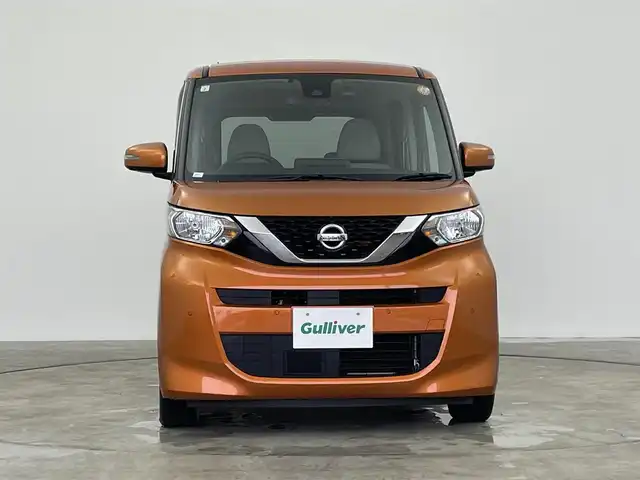日産 ルークス X 群馬県 2021(令3)年 2.3万km プレミアムサンシャインオレンジ 純正ナビ　フルセグ　全方位カメラ　片側パワースライドドア　車線逸脱警報　オートマチックハイビーム　先行車両発信通知機能　ドライブレコーダー　ＥＴＣ　プッシュスタート　スマートキー　ＡＢＳ　フロアマット