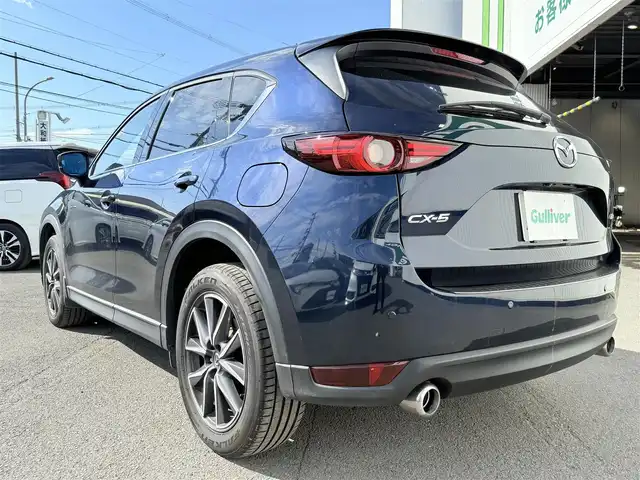マツダ ＣＸ－５ XD Lパッケージ 茨城県 2018(平30)年 8.5万km ディープクリスタルブルーマイカ ターボ　純正ナビＴＶ　全方位カメラ　レザーシート　レーダークルコン　シートヒーター　ハンドルヒーター　ＥＴＣ　ドラレコ　衝突軽減　クリアランスソナー　レーンアシスト　アイドリングストップ　ＨＵＤ