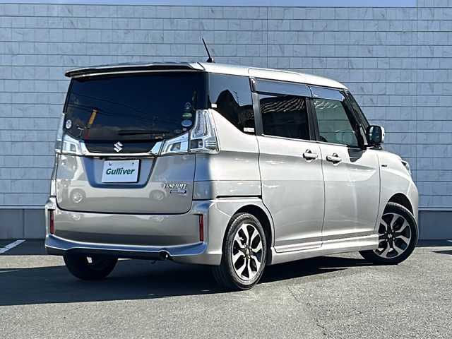 スズキ ソリオ バンディット HV MV 愛知県 2016(平28)年 8.3万km プレミアムシルバーメタリック ワンオーナー　/純正ナビ　/全方位カメラ　/両側パワスラドア　/フルセグＴＶ　/Ｂｌｕｅｔｏｏｔｈ　/クルーズコントロール　/ＥＴＣ　/シートヒーター　/衝突軽減ブレーキ　/オートハイビーム　/純正フロアマット　/純正アルミ