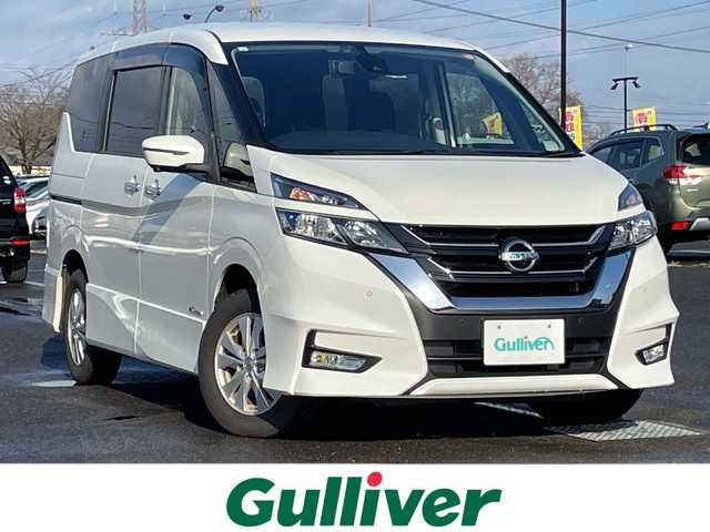 日産 セレナ ハイウェイスター 道央・札幌 2017(平29)年 14.8万km ブリリアントホワイトパール ４WD/純正SDナビ/AM/FM/BT/SD/CD/AUX/フルセグ/衝突被害軽減ブレーキ/横滑り防止装置/クルーズコントロール/パーキングアシスト/クリアランスソナー/バックカメラ/サイドカメラ/フロントカメラ/全方位カメラ/アラウンドビューモニター/ビルトインETC/アイドリングストップ/ECOMODE/両側パワースライドドア/革巻きステアリング/ステアリングリモコン/プッシュスタート/スマートキー/キセノンヘッドライト/オートライト/ヘッドライトレベライザー/電動格納ミラー/ウィンカーミラー/純正フロアマット/ドアバイザー/スペアキー
