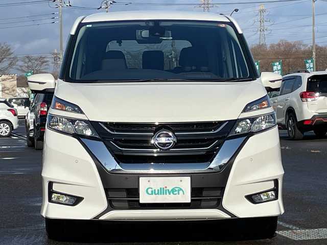日産 セレナ ハイウェイスター 道央・札幌 2017(平29)年 14.8万km ブリリアントホワイトパール ４WD/純正SDナビ/AM/FM/BT/SD/CD/AUX/フルセグ/衝突被害軽減ブレーキ/横滑り防止装置/クルーズコントロール/パーキングアシスト/クリアランスソナー/バックカメラ/サイドカメラ/フロントカメラ/全方位カメラ/アラウンドビューモニター/ビルトインETC/アイドリングストップ/ECOMODE/両側パワースライドドア/革巻きステアリング/ステアリングリモコン/プッシュスタート/スマートキー/キセノンヘッドライト/オートライト/ヘッドライトレベライザー/電動格納ミラー/ウィンカーミラー/純正フロアマット/ドアバイザー/スペアキー