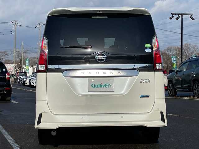 日産 セレナ ハイウェイスター 道央・札幌 2017(平29)年 14.8万km ブリリアントホワイトパール ４WD/純正SDナビ/AM/FM/BT/SD/CD/AUX/フルセグ/衝突被害軽減ブレーキ/横滑り防止装置/クルーズコントロール/パーキングアシスト/クリアランスソナー/バックカメラ/サイドカメラ/フロントカメラ/全方位カメラ/アラウンドビューモニター/ビルトインETC/アイドリングストップ/ECOMODE/両側パワースライドドア/革巻きステアリング/ステアリングリモコン/プッシュスタート/スマートキー/キセノンヘッドライト/オートライト/ヘッドライトレベライザー/電動格納ミラー/ウィンカーミラー/純正フロアマット/ドアバイザー/スペアキー