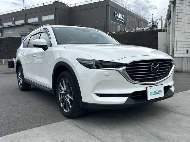 マツダ ＣＸ－８ XD Lパッケージ 山梨県 2018(平30)年 5.4万km スノーフレイクホワイトパールマイカ ４ＷＤ/純正ＳＤナビ/全周囲モニター/フルセグＴＶ/Ｂｌｕｅｔｏｏｔｈ/ＢＯＳＥプレミアムサウンドシステム/ＥＴＣ２．０/D/N席パワーシート/Ｄ／Ｎ席エアシート/Ｄ／Ｎ席・２列目シートヒーター/横滑り防止装置/前後コーナーセンサー/盗難防止装置/衝突被害軽減システム/ＡＢＳ