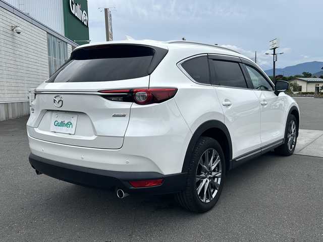 マツダ ＣＸ－８ XD Lパッケージ 山梨県 2018(平30)年 5.4万km スノーフレイクホワイトパールマイカ ４ＷＤ/純正ＳＤナビ/全周囲モニター/フルセグＴＶ/Ｂｌｕｅｔｏｏｔｈ/ＢＯＳＥプレミアムサウンドシステム/ＥＴＣ２．０/D/N席パワーシート/Ｄ／Ｎ席エアシート/Ｄ／Ｎ席・２列目シートヒーター/横滑り防止装置/前後コーナーセンサー/盗難防止装置/衝突被害軽減システム/ＡＢＳ