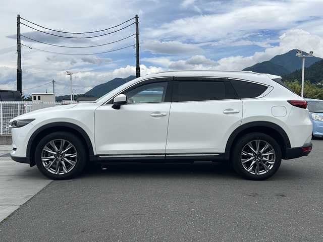 マツダ ＣＸ－８ XD Lパッケージ 山梨県 2018(平30)年 5.4万km スノーフレイクホワイトパールマイカ ４ＷＤ/純正ＳＤナビ/全周囲モニター/フルセグＴＶ/Ｂｌｕｅｔｏｏｔｈ/ＢＯＳＥプレミアムサウンドシステム/ＥＴＣ２．０/D/N席パワーシート/Ｄ／Ｎ席エアシート/Ｄ／Ｎ席・２列目シートヒーター/横滑り防止装置/前後コーナーセンサー/盗難防止装置/衝突被害軽減システム/ＡＢＳ