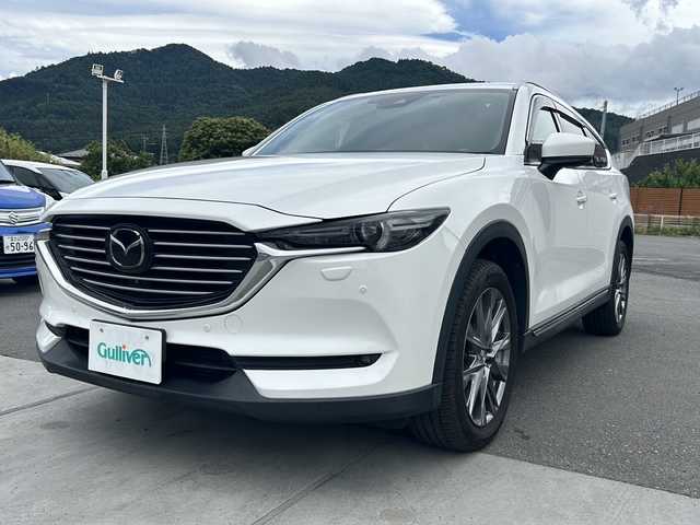 マツダ ＣＸ－８ XD Lパッケージ 山梨県 2018(平30)年 5.4万km スノーフレイクホワイトパールマイカ ４ＷＤ/純正ＳＤナビ/全周囲モニター/フルセグＴＶ/Ｂｌｕｅｔｏｏｔｈ/ＢＯＳＥプレミアムサウンドシステム/ＥＴＣ２．０/D/N席パワーシート/Ｄ／Ｎ席エアシート/Ｄ／Ｎ席・２列目シートヒーター/横滑り防止装置/前後コーナーセンサー/盗難防止装置/衝突被害軽減システム/ＡＢＳ
