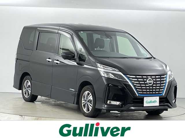 日産 セレナ e－パワー ハイウェイスター V 愛知県 2020(令2)年 6.6万km ダイヤモンドブラック 禁煙車/純正10インチナビ/（フルセグ/ＢＴ/ＤＶＤ/ＣＤ/ＦＭ/ＡＭ）/全方位カメラ/セーフティパックＡ/エマージェンシーブレーキ/オートハイビーム/ブラインドスポットモニター/コーナーセンサー/ＥＴＣ/クルーズコントロール/ドライブレコーダー/両側パワースライドドア/スマートキー/プッシュスタート/ＬＥＤヘッドライト/オートライト/レザー調シートカバー/純正15インチＡＷ/純正フロアマット