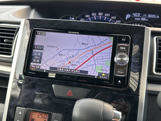 ダイハツ タント カスタム X トップED SA Ⅲ 広島県 2017(平29)年 9.7万km ブラックマイカメタリック 禁煙車/ワンオーナー/スマートアシストIII/・衝突軽減ブレーキ/・車線逸脱警報/・誤発進抑制制御/・オートハイビーム/・先行車発進お知らせ/社外ナビ（AVIC-RW800）/・フルセグ/CD/DVD/MSV/SD/Bluetooth/バックカメラ/ステアリングスイッチ/オートライト/HIDヘッドライト/フォグランプ/片側パワースライドドア/ハーフレザーシート/運転席シートヒーター/スマートキー/プッシュスタート/ETC/純正ドアバイザー/純正14インチアルミホイール車載（サマータイヤ）