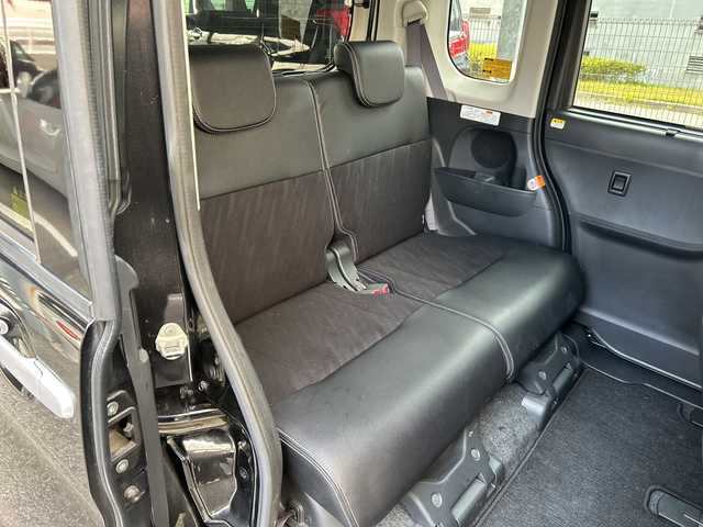 ダイハツ タント カスタム X トップED SA Ⅲ 広島県 2017(平29)年 9.7万km ブラックマイカメタリック 禁煙車/ワンオーナー/スマートアシストIII/・衝突軽減ブレーキ/・車線逸脱警報/・誤発進抑制制御/・オートハイビーム/・先行車発進お知らせ/社外ナビ（AVIC-RW800）/・フルセグ/CD/DVD/MSV/SD/Bluetooth/バックカメラ/ステアリングスイッチ/オートライト/HIDヘッドライト/フォグランプ/片側パワースライドドア/ハーフレザーシート/運転席シートヒーター/スマートキー/プッシュスタート/ETC/純正ドアバイザー/純正14インチアルミホイール車載（サマータイヤ）