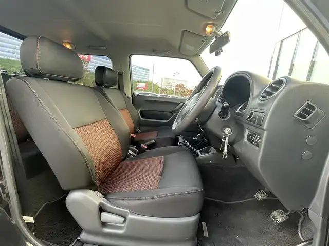 スズキ ジムニー ワイルドウィンド 大阪府 2007(平19)年 9.7万km ブルーイッシュブラックパール3 MT車　/シートヒーター　/センターでフロック　/ETC　/ドライブレコーダー　/純正フロアマット　/パワーウィンドウ　　/背面タイヤ　/ルーフレール　/スペアキー　/保証書　記録簿　/取扱説明書　