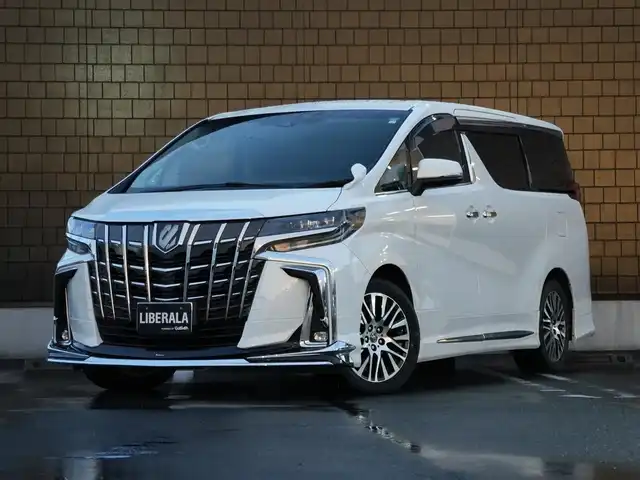 トヨタ アルファード S 静岡県 2021(令3)年 5.7万km ホワイトパールクリスタルシャイン Apple CarPlay/フルセグTV/バックカメラ/ETC２．０/BTオーディオ/HDMI対応/ACC/LKA/衝突軽減ブレーキ/LEDオートハイビームライト/モデリスタフルエアローセット/　　リアドアレスアップマフラー/ワンオーナー