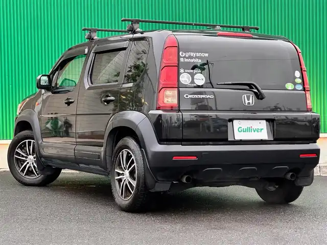 ホンダ クロスロード 18X 宮城県 2007(平19)年 10.1万km ナイトシェイドメタリック 4WD/社外SDナビ/【CD・DVD・SD・BT・フルセグTV】/バックカメラ/社外16インチAW/社外前後ドライブレコーダー/社外ルーフキャリア/電動格納ミラー/ステアリングスイッチ/横滑り防止装置/キーレス/スペアキー/ETC