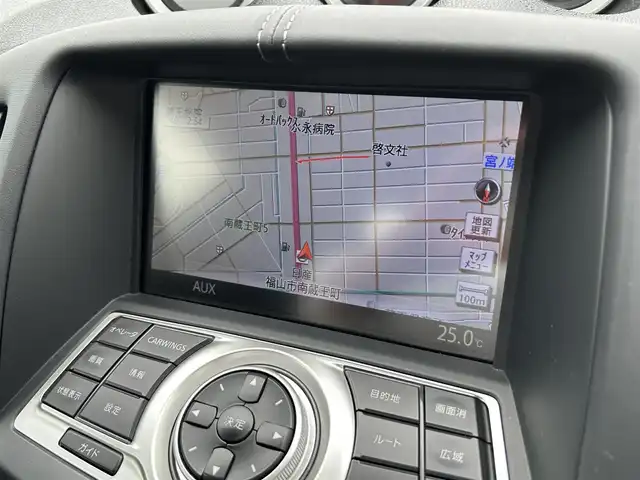 日産 フェアレディ Ｚ 広島県 2010(平22)年 5.7万km ダークメタルグレー ワンオーナー/純正ナビ/（CD/DVD/フルセグTV/Bluetooth）/バックカメラ/ETC/HIDヘッドライト/オートライト/純正18インチAW/プッシュスタート/革巻きステアリング/ステアリングスイッチ/パドルシフト/純正フロアマット/保証書/取扱説明書/スペアキー