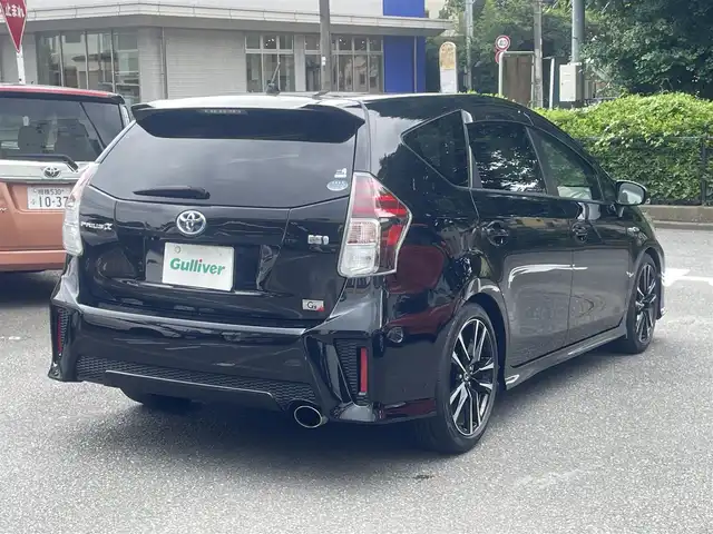 トヨタ プリウス α S ツーリングセレクション G’s 神奈川県 2017(平29)年 2.2万km アティチュードブラックマイカ ワンオーナー/ディーラーOPナビ(9インチ)/CD/DVD/Bluetooth/地デジ/バックカメラ/ETC2.0/スウェード調/合皮コンビシート/LEDヘッドライト/オートライト/Gs専用18インチアルミ/スマートキー/保証書/取説/スペアキーあり