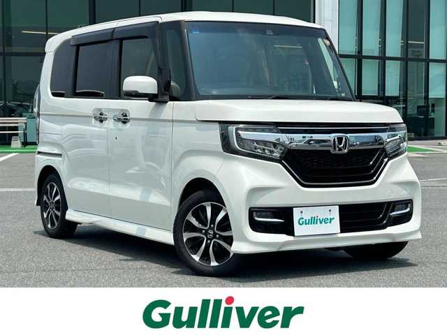 ホンダ Ｎ ＢＯＸ カスタム G EX ホンダセンシング 奈良県 2018(平30)年 5万km プレミアムホワイトパールⅡ 純正ナビ(フルセグ、/DVD、CD、BT、SD)/バックカメラ　/ホンダセンシング　/片側パワースライドドア　/ETC　/レーダークルーズコントロール　/Bluetooth　/コーナーセンサー　/フォグランプ　/USB入力端子　/カーテンエアバッグ　/LEDライト/レーンキープアシスト/オートライト/衝突軽減ブレーキ/チップアップシート