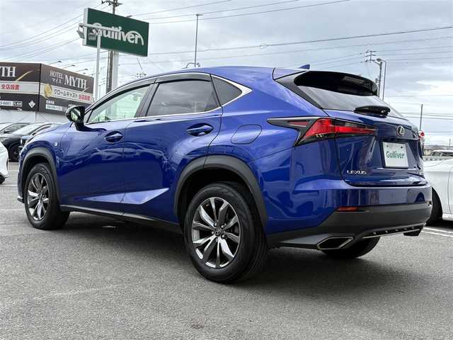 レクサス ＮＸ 300 Fスポーツ 徳島県 2017(平29)年 3.4万km ヒートブルーコントラストレイヤリング 純正メーカーナビ/　ラジオ/BT/SD/フルセグ/DISC/USB/AUX/サンルーフ/レクサスセーフティーシステム/パノラミックビューモニター/ドライブレコーダー/レーダークルーズコントロール/パワーバックドア/ビルトインETC2.0/3限LEDオートヘッドライト/シートヒーター/ステアリングヒーター/ベンチレーター/コーナーセンサー/純正フロアマット/ドアバイザー/ブラインドスポットモニター/パドルシフト/シートメモリ/アクティブサウンドコントロール/フォグライト/ドアバイザー