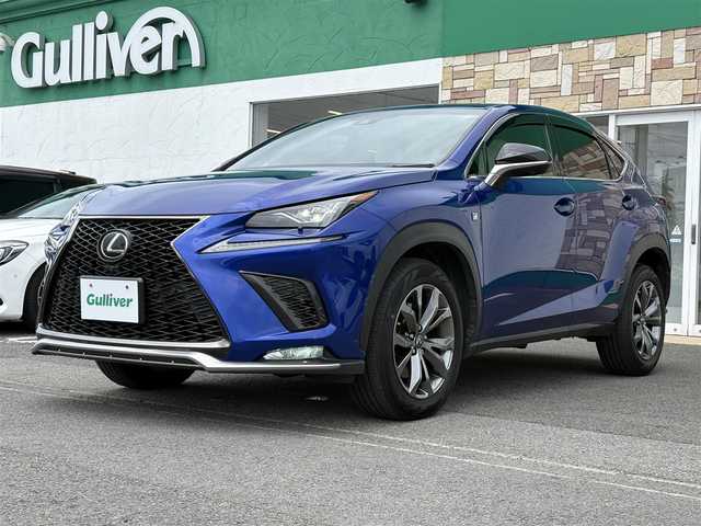 レクサス ＮＸ 300 Fスポーツ 徳島県 2017(平29)年 3.4万km ヒートブルーコントラストレイヤリング 純正メーカーナビ/　ラジオ/BT/SD/フルセグ/DISC/USB/AUX/サンルーフ/レクサスセーフティーシステム/パノラミックビューモニター/ドライブレコーダー/レーダークルーズコントロール/パワーバックドア/ビルトインETC2.0/3限LEDオートヘッドライト/シートヒーター/ステアリングヒーター/ベンチレーター/コーナーセンサー/純正フロアマット/ドアバイザー/ブラインドスポットモニター/パドルシフト/シートメモリ/アクティブサウンドコントロール/フォグライト/ドアバイザー