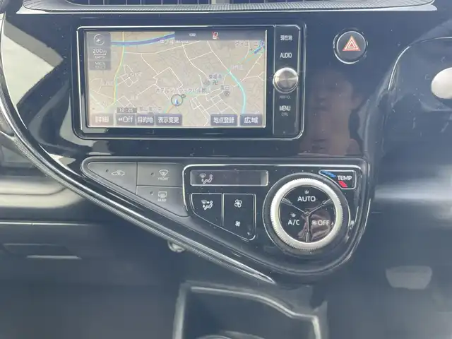 トヨタ アクア 福島県 2018(平30)年 4.8万km ダークブルーマイカ 純正SDナビ/フルセグテレビ/バックカメラ/ビルトインETC/クルーズコントロール/社外15インチAW/前席シートヒーター/プッシュスタート/スタッドレスタイヤ積込