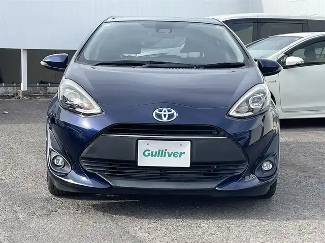 トヨタ アクア 福島県 2018(平30)年 4.8万km ダークブルーマイカ 純正SDナビ/フルセグテレビ/バックカメラ/ビルトインETC/クルーズコントロール/社外15インチAW/前席シートヒーター/プッシュスタート/スタッドレスタイヤ積込