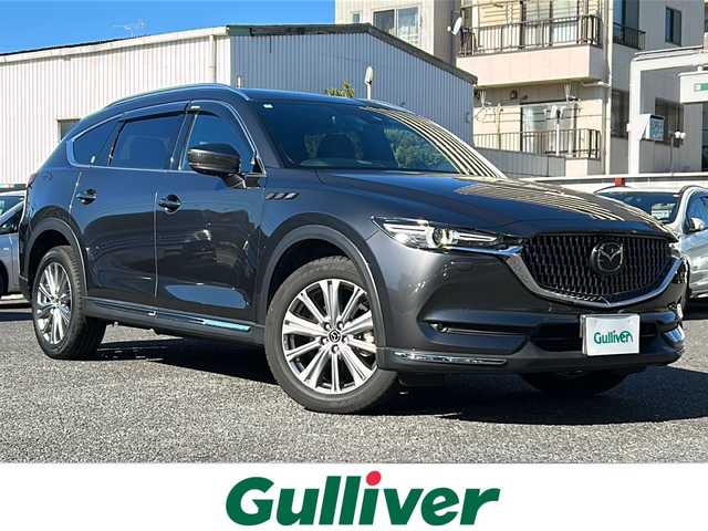 マツダ ＣＸ－８ XD エクスクルーシブモード 東京都 2022(令4)年 2.1万km マシーングレープレミアムM 純正SDナビ/【Bluetooth/TV/USB】/全方位カメラ/BOZEサウンド/ETC2.0/サンルーフ/衝突軽減ブレーキ/車線逸脱警報装置/レーダークルーズコントロール/置くだけ充電/ヘッドアップディスプレイ/パワーバックドア/ハンドルヒーター/運転席メモリーシート/パワーシート/シートヒーター/エアシート/プッシュスタート/スマートキー×2