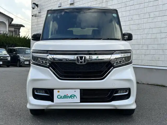 ホンダ Ｎ ＢＯＸ カスタム G EX ターボ ホンダセンシング 山形県 2017(平29)年 7.2万km プレミアムホワイトパールⅡ 純正8インチSDナビ/・フルセグ/CD/DVD/AM/FM/Bluetooth/衝突被害軽減ブレーキ/横滑り防止装置/盗難防止装置/コーナーセンサー/バックカメラ/オートライト/LEDライト/フォグランプ/スマートキー/スペアキー/両側パワースライドドア/クルーズコントロール/レーンキープアシスト/ダブルサイドエアバック/ETC/ドライブレコーダー/純正アルミホイール/シートヒーター