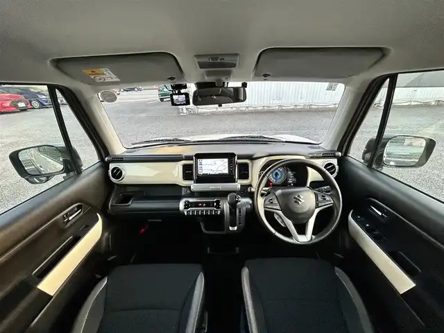 スズキ クロスビー HYBRID MZ 静岡県 2020(令2)年 3.7万km キャラバンアイボリーパールメタリック/ブラック 2トーンルーフ ユーザー買取車両/ワンオーナー/純正SDナビ(CN-RZ753W)/　【CD/DVD/BT/地デジフルセグTV】/純正16インチAW/クルーズコントロール/全方位モニター/前席シートヒーター/ドライブレコーダー/パドルシフト/デュアルセンサーブレーキサポート/誤発進抑制機能/後退時ブレーキサポート/後方誤発進抑制機能/リアパーキングセンサー/アイドリングストップシステム/ビルトインETC/スマートキー/プッシュスタート/USBポート/新車時保証書/取扱説明書