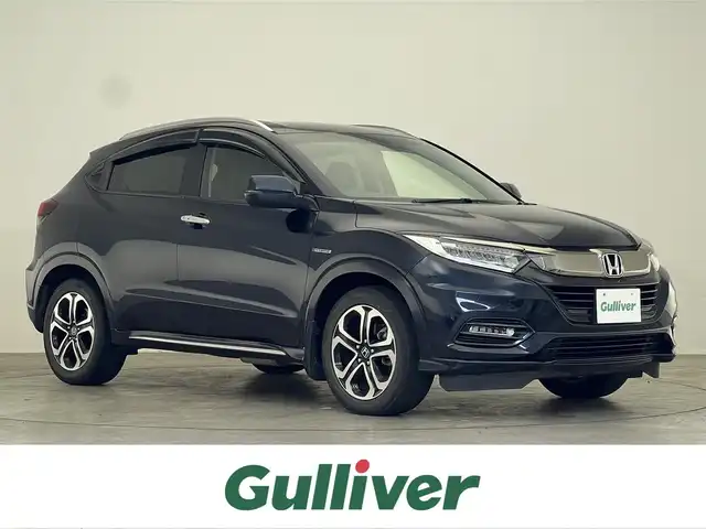 ホンダ ヴェゼル ハイブリッド Z ホンダセンシング 滋賀県 2018(平30)年 5.6万km ミッドナイトブルービームM 禁煙車/純正ナビ/(CD/DVD/フルセグ/Bluetooth)/バックカメラ/ハーフレザーシート/シートヒーター(D/N)/ドラレコ/レーダークルコン/ステアリングスイッチ/LEDヘッドライト/オートライト/レーンキープアシスト/プッシュスタート/スマートキー/スペアキー