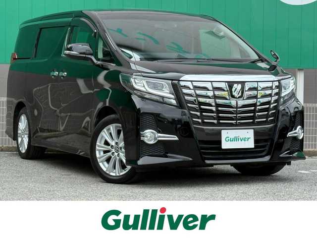 トヨタ アルファード S 千葉県 2017(平29)年 2.7万km ブラック 純正ALPINEナビ/後席フリップダウンモニター/両側パワースライドドア/ETC/フルセグTV/BT/DVD/USB/オートライト/LEDヘッドライト/プッシュスタート/スマートキー/純正18インチAW/純正フロアマット