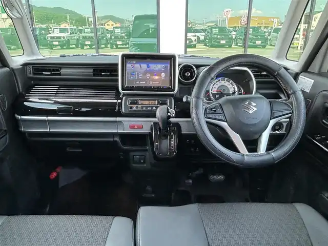 スズキ スペーシア カスタム HYBRID XS 香川県 2019(令1)年 3.1万km クラッシーブラウンメタリック/ホワイト 2トーンルーフ 社外8インチメモリーナビ/→AM/FM/CD/DVD/Bluetooth/フルセグTV/前後ドライブレコーダー/両側パワースライドドア/ビルトインETC/コーナーセンサー/ハーフレザーシート/シートヒーター（D席）/LEDヘッドライト/プッシュスタート/スマートキー/スペアキー×1/横滑り防止装置/オートライト