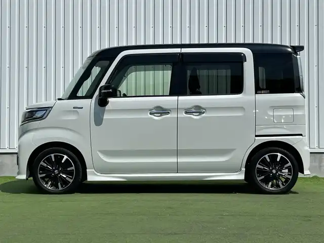 スズキ スペーシア カスタム HYBRID XS 香川県 2019(令1)年 3.1万km クラッシーブラウンメタリック/ホワイト 2トーンルーフ 社外8インチメモリーナビ/→AM/FM/CD/DVD/Bluetooth/フルセグTV/前後ドライブレコーダー/両側パワースライドドア/ビルトインETC/コーナーセンサー/ハーフレザーシート/シートヒーター（D席）/LEDヘッドライト/プッシュスタート/スマートキー/スペアキー×1/横滑り防止装置/オートライト
