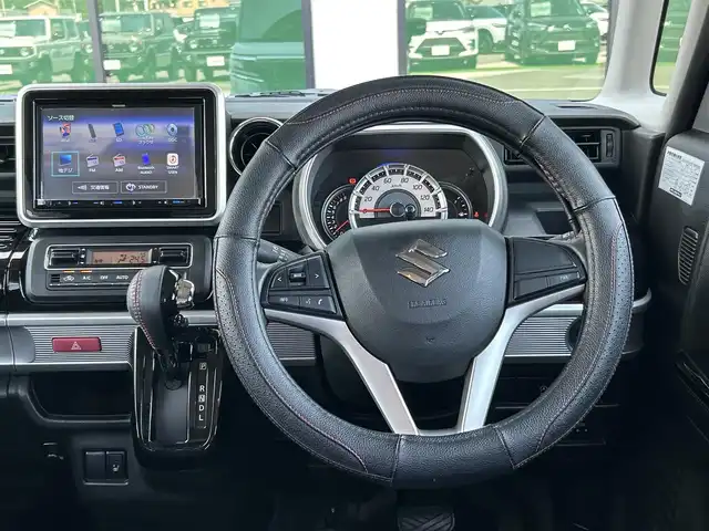 スズキ スペーシア カスタム HYBRID XS 香川県 2019(令1)年 3.1万km クラッシーブラウンメタリック/ホワイト 2トーンルーフ 社外8インチメモリーナビ/→AM/FM/CD/DVD/Bluetooth/フルセグTV/前後ドライブレコーダー/両側パワースライドドア/ビルトインETC/コーナーセンサー/ハーフレザーシート/シートヒーター（D席）/LEDヘッドライト/プッシュスタート/スマートキー/スペアキー×1/横滑り防止装置/オートライト