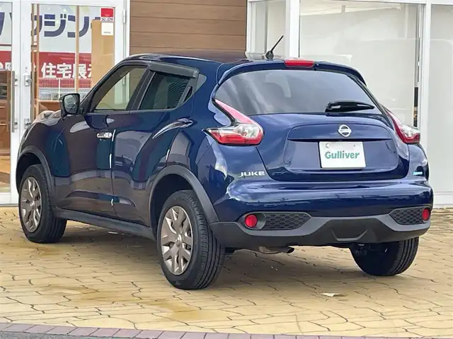 日産 ジューク 宮崎県 2014(平26)年 3.1万km オーロラフレアブルーパール 純正ナビ/フルセグTV/バックカメラ/ケンウッドドライブレコーダー/ビークルダイナミクスコントロール/オートライト/オートエアコン/本革巻きステアリング/スエード調トリコットシート/インテリジェントキー/プッシュエンジンスターター/イモビライザー/禁煙車