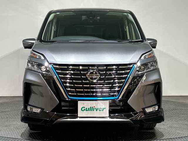 日産 セレナ e－パワー ハイウェイスター V 愛媛県 2021(令3)年 4.4万km ダークメタルグレー １０型ナビ/フルセグ／Ｂｌｕｅｔｏｏｔｈ/全方位カメラ/１１型後席モニター/プロパイロット/衝突軽減ブレーキ/レーンキープアシスト/レーダークルーズコントロール/ＥＴＣ/前方ドライブレコーダー/両側パワースライドドア/オートマチックハイビーム/IMPULエアロ/デジタルインナーミラー/ブラインドスポットモニター