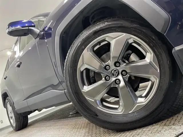 トヨタ ＲＡＶ４ ハイブリッドG 愛知県 2019(令1)年 6.1万km ダークブルーマイカ 純正9インチナビ/衝突軽減ブレーキ/レーダークルーズコントロール/ビルトインETC2.0/シートヒーター/LEDヘッドライト/バックカメラ/ドライブレコーダ/ブラインドスポットモニター/ステアリングヒーター/メモリ機能付パワーシート/電動リアゲート/フルセグTV/Bluetooth/コーナーセンサー/レーンキープアシスト/オートハイビーム/プッシュスタート/スマートキー/CD/DVD再生/ミュージックサーバー/純正フロアマット/純正18インチアルミホイール/オートライト/禁煙車/ルーフレール/4WD/合皮シート/ウィンカーミラー/電動格納ミラー/フォグランプ/オートエアコン/電動パーキングブレーキ/オートブレーキホールド/ステアリングリモコン/ロードサインアシスト/横滑り防止装置