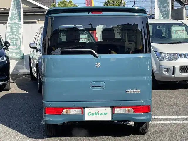 スズキ エブリィ ワゴン PZターボ 大分県 2024(令6)年 0.6万km デニムブルーメタリック ターボ/純正ディスプレイオーディオ 【BTオーディオ/USB】/バックカメラ/左後パワースライドドア/純正14インチアルミホイール/衝突被害軽減システム/前後2カメラドライブレコーダー/リアクリアランスソナー/レーンアシスト/ETC/シートヒーター/充電用USBソケット （Cタイプ）/LEDヘッドライト/フォグランプ/オートライト/ヘッドライトレベライザー/レザーステアリング/ステアリングリモコン/チルトステアリング/ウインカーミラー/横滑り防止装置/アイドリングストップ/エンジンプッシュスタート/ドアバイザー/フロアマット/電動格納ミラー/Wエアバッグ/ABS/スマートキー×2/保証書/車両取説/オーディオ取説