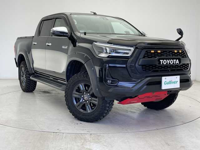 トヨタ ハイラックス Z 千葉県 2020(令2)年 6.8万km アティチュードブラックマイカ ダブルサイドエアバック/カーテンエアバック/衝突軽減/レーンキープアシスト/横滑り防止/コーナーセンサー前後/LED/純正フロアマット/TRDアルミホイール/ETC/テレビナビ/BT/CD/SD/ドライブレコーダー前後