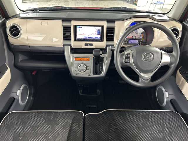 マツダ フレア クロスオーバー XG 広島県 2019(平31)年 1.4万km フェニックスレッドパール/ブラック 禁煙/デュアルブレーキサポート/車線逸脱警報/純正ナビ（A9K4）/・フルセグ/CD/DVD/Bluetooth/SD/バックカメラ/HIDヘッドライト/オートライト/ステアリングスイッチ/シートヒーター（D/N）/アイドリングストップ/純正フロアマット/純正ドアバイザー/ETC