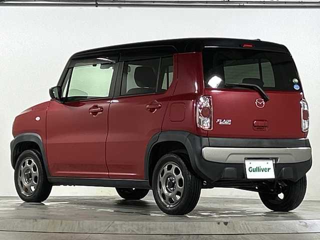 マツダ フレア クロスオーバー XG 広島県 2019(平31)年 1.4万km フェニックスレッドパール/ブラック 禁煙/デュアルブレーキサポート/車線逸脱警報/純正ナビ（A9K4）/・フルセグ/CD/DVD/Bluetooth/SD/バックカメラ/HIDヘッドライト/オートライト/ステアリングスイッチ/シートヒーター（D/N）/アイドリングストップ/純正フロアマット/純正ドアバイザー/ETC