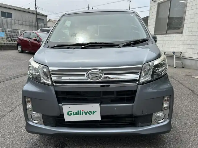 ダイハツ ムーヴ カスタム X スマートセレSA 愛知県 2014(平26)年 5.3万km タングステングレーM 社外SDナビ/AMFM/BT/CD/フルセグ/プッシュスタート/衝突被害軽減システム/横滑り防止装置/バックカメラ/ETC/ベンチシート/スマートキー/純正AW