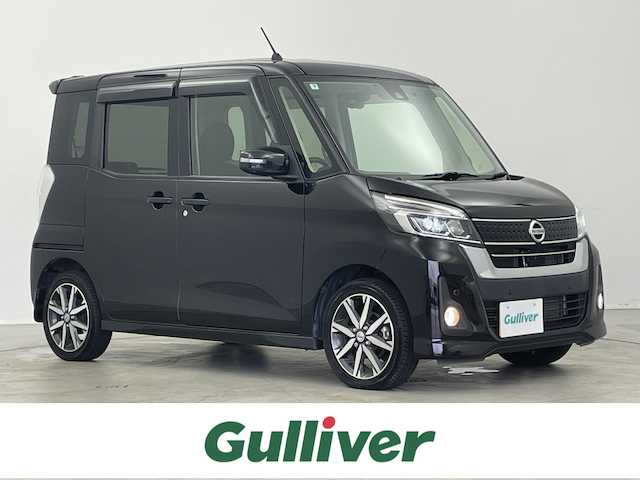 日産 デイズ ルークス ハイウェイスター Gターボ 埼玉県 2019(平31)年 3.5万km ブラック 純正ナビ　アラウンドビューモニター　ドラレコ　ＬＥＤヘッドライト　ＥＴＣ　サーキュレーター　フルセグＴＶ　クルーズコントロール　Ｂｌｕｅｔｏｏｔｈ　オートライト　　オートマチックハイビーム