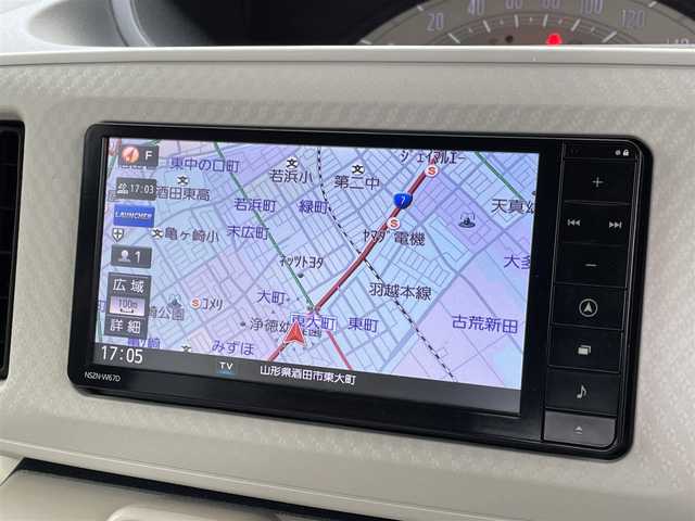 ダイハツ ムーヴ キャンバス L 山形県 2017(平29)年 5.9万km プラムブラウンクリスタルマイカ ワンオーナー/４WD/禁煙車/純正SDナビ/・フルセグ/CD/DVD/AM/FM/Bluetooth/アイドリングストップ/横滑り防止装置/コーナーセンサー/両側スライドドア/HIDライト/ダブルエアバック/電動格納ドアミラー/純正フロアマット/ベンチシート