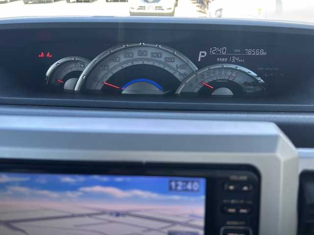 ダイハツ ウェイク X SA 沖縄県 2014(平26)年 7.9万km ブラックマイカメタリック 禁煙車　/純正オプションナビ　/ワンセグＴＶ　/オーディオ（USB、SD）/片側パワースライドドア　/ＥＴＣ　/ＬＥＤヘッドライト　/フォグライト/オートライト　/リアロールサンシェード　/横滑り防止装置　/スマートキー