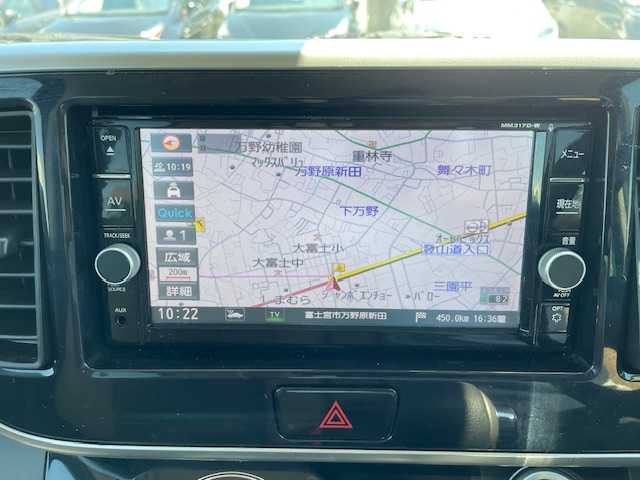 日産 デイズ ルークス HWS X Vセレクション 静岡県 2018(平30)年 4.7万km スパークリングレッド/ブラック ●純正SDナビ/（フルセグ/CD/DVD/Bluetooth）/(MM317D-W)/●全方位カメラ/●衝突軽減ブレーキ/●レーンキープアシスト/●オートライト/●オートマチックハイビーム/●フォグランプ/●革巻きステアリング/●ステアリングスイッチ/●電動格納ウインカーミラー/●両側パワースライドドア/●ETC/●純正フロアマット/●ISOFIX/●純正ドライブレコーダー/●プッシュスタート/●スマートキー/●スペアキー×1/●横滑り防止装置/●純正15インチアルミホイール/●W+サイドSRS+ABS/●保証書/●取扱説明書