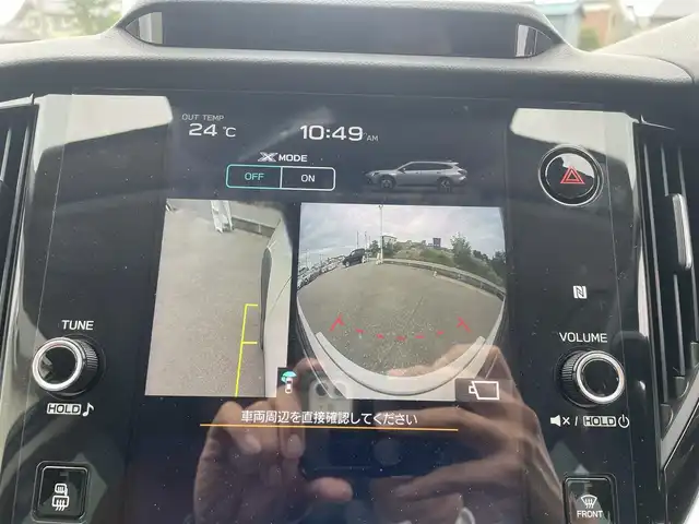 スバル アウトバック 富山県 2023(令5)年 6.8万km パール メーカーナビ／/フルセグＴＶ／/Ｂｌｕｅｔｏｏｔｈ／/オレンジ革シート／/シートヒーター／/エアシート／/パワーシート／/アイサイト/レーダークルーズコントロール/レーンキープアシスト／/サイドカメラ／/バックカメラ／/スマートキー／/ＬＥＤオートライト／/ＬＥＤフォグライト/ビルトインETC