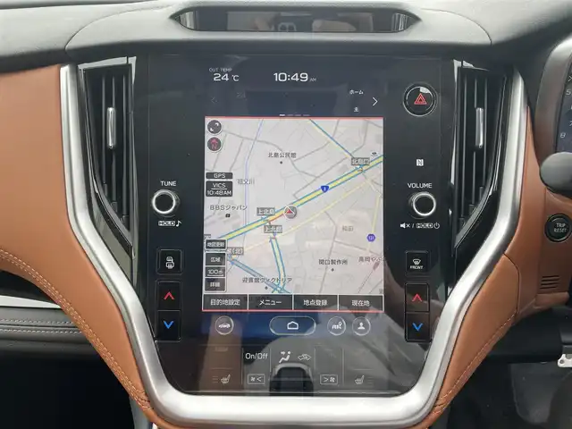 スバル アウトバック 富山県 2023(令5)年 6.8万km パール メーカーナビ／/フルセグＴＶ／/Ｂｌｕｅｔｏｏｔｈ／/オレンジ革シート／/シートヒーター／/エアシート／/パワーシート／/アイサイト/レーダークルーズコントロール/レーンキープアシスト／/サイドカメラ／/バックカメラ／/スマートキー／/ＬＥＤオートライト／/ＬＥＤフォグライト/ビルトインETC